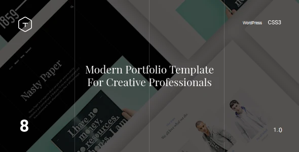 Eight – Responsive Portfolio WordPress Theme